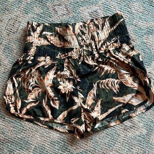 Free People running short size M. Tropical print.